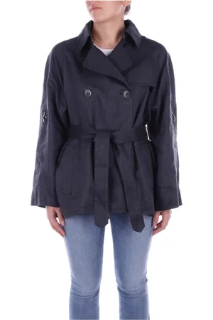 FAY Frakke, Dame, Sort, XS, Uld, Trenchcoat