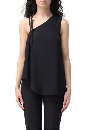 Liu Jo Top, Dame, Sort, 2XS, Silk Blend Top