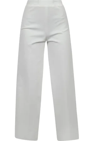 LIVIANA CONTI Bukser, Dame, Hvid, XS, Barrel Pants med elastisk talje