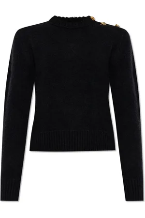 Bottega Veneta Strik, Dame, Sort, M, Uld, Uld Bouclé Jumper