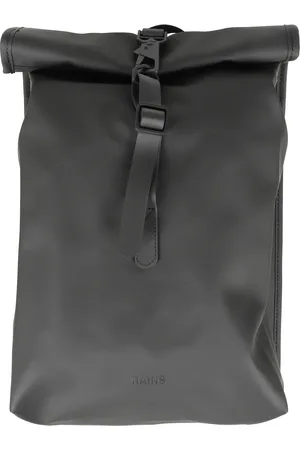 Rains Taske, Herre, Sort, ONE SIZE, Uld, Sort Rolltop Rygsæk Mini Vandtæt Stof