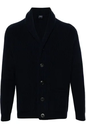 FEDELI Strik, Herre, Blå, 3XL, Terminillo ML Cardigan