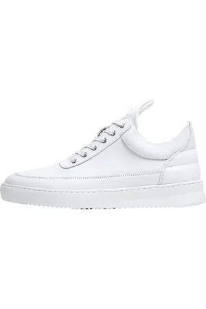 Filling pieces Sko, Herre, Hvid, 43 EU, Læder, Low Top Ripple Nappa Hvid
