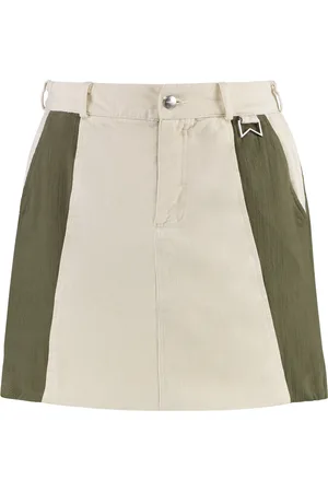 Rhude Nederdel, Dame, , M, Bomuld, Bomuld Mini-Nederdel med Sideslidser