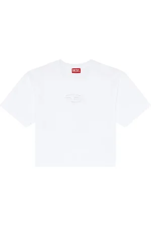 Diesel Top, Dame, Hvid, XS, Relaxed Jeans 1996 D-Sire 09H59