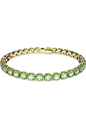 Swarovski Tilbehør, Dame, Grøn, ONE SIZE, Uld, Tennisarmbånd
