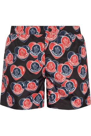 Moncler Badetøj, Herre, Flerfarvet, L, Uld, Badeshorts med logo