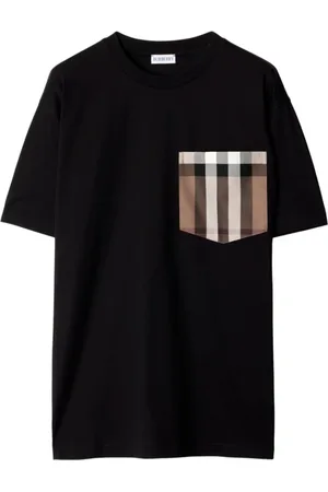 Burberry Top, Dame, Sort, S, Bomuld, Sort T-shirt i bomuldsjerseyvævning