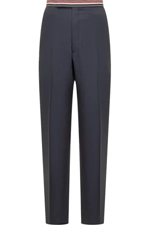 Thom Browne Bukser, Herre, Blå, M, Uld, Low Rise Drop Bukser