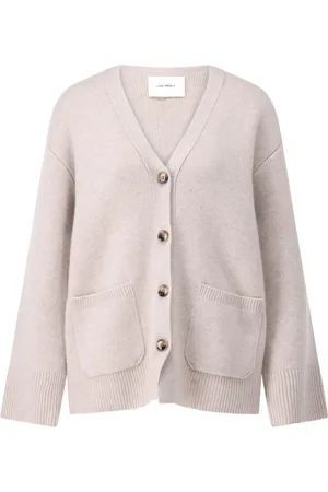 Lisa Yang Strik, Dame, , M, Cashmere, Cashmere Oversized Cardigan med V-udskæring