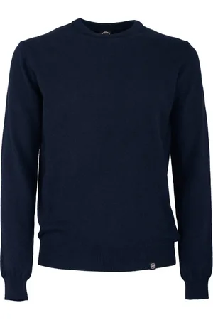 Colmar Strik, Herre, Blå, L, Tyl, Blå Sweater Basic Crewneck Style