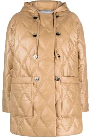 Ganni Frakke, Dame, , S, Uld, Shiny Quilt Hættejakke