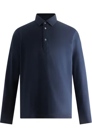 Fusalp Top, Herre, Blå, S, Bomuld, Giorgio Langærmet Polo Shirt