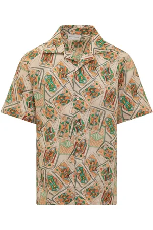 Drôle de Monsieur Skjorte, Herre, Flerfarvet, XS, Uld, Short Sleeve Shirt - LA Chemise JEU DE C