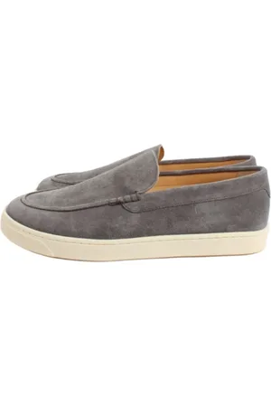 Brunello Cucinelli Sko, Herre, Grå, 42 EU, Læder, Moccasins Sko