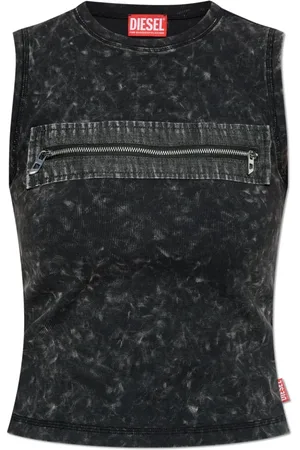 Diesel Top, Dame, Sort, XS, Bomuld, T-Arted Tanktop