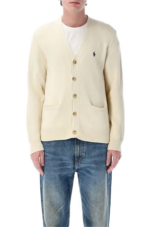 Ralph Lauren Strik, Herre, , XL, Bomuld, Herretøj Strikvarer Andover Creme Ss25