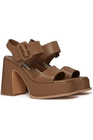 Stella McCartney Sko, Dame, Brun, 38 EU, Læder, Skyla Platform Sandaler