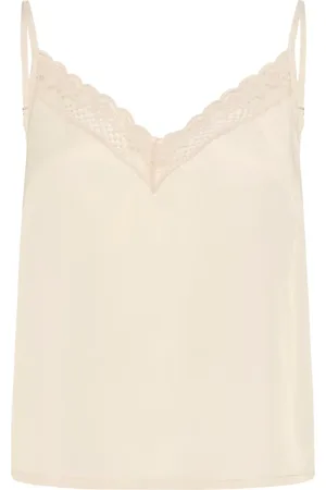Part Two Top, Dame, Brun, 3XL, Uld, Elegant Blonde Top French Oak