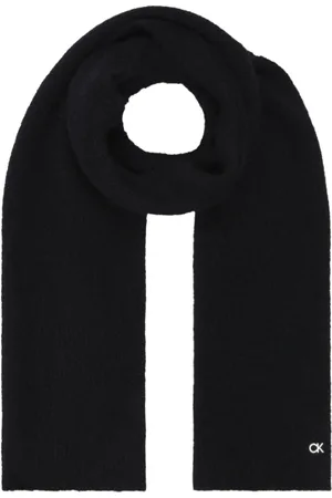 Calvin Klein Tilbehør, Herre, Sort, ONE SIZE, Uld, Lux Uldtørklæde