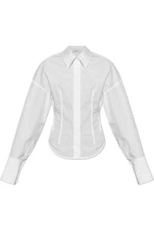 Sportmax Bluser & Skjorter, Dame, Hvid, XS, Bomuld, Nelson Skjorte