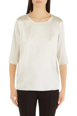 Liu Jo Top, Dame, Hvid, S, Uld, Light Chalk Langærmet Top