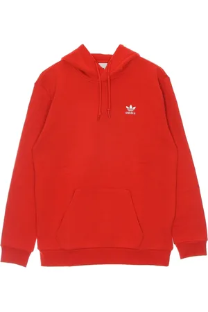adidas Sweathshirts & Hoodies, Dame, Rød, XL, Bomuld, Rød Hættetrøje med Kængurulomme