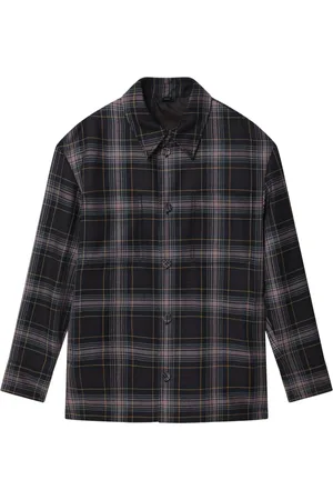 Fendi Skjorte, Herre, Flerfarvet, M, Uld, Camicia Manica Lunga Shirt
