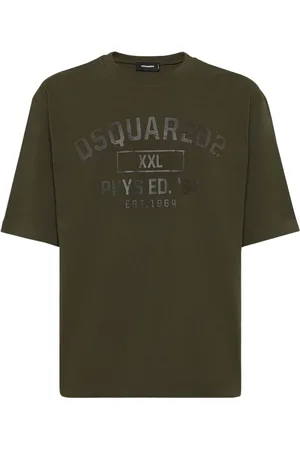 Dsquared2 Top, Herre, Grøn, M, Bomuld, T-Shirt