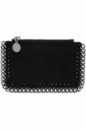 Stella McCartney Tilbehør, Dame, Sort, ONE SIZE, Polyester, Falabella Kortholder