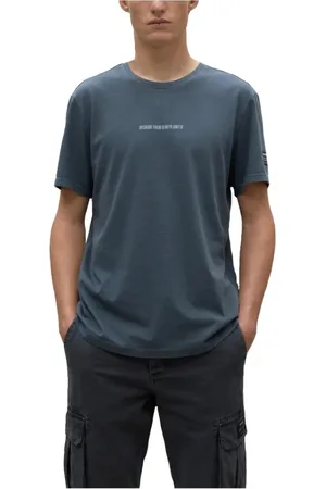 ECOALF Top, Herre, Blå, XL, Bomuld, Bomulds T-shirt