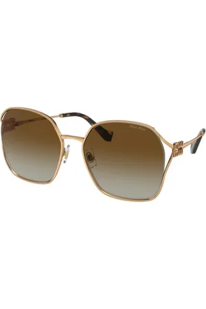 Miu Miu Tilbehør, Dame, Brun, 60 MM, Uld, Solbriller