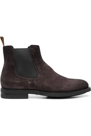 santoni Sko, Herre, Brun, 42 EU, Suede, Suede Chelsea Støvler