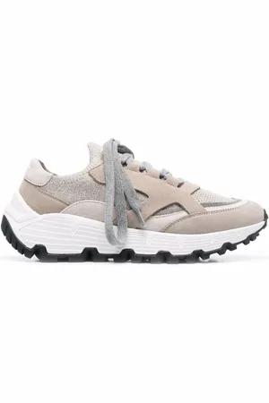 Brunello Cucinelli Sko, Dame, , 38 EU, Læder, Low-Top Læder Sneakers