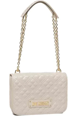 Moschino Taske, Dame, Hvid, ONE SIZE, Uld, Quilted PU Skuldertaske
