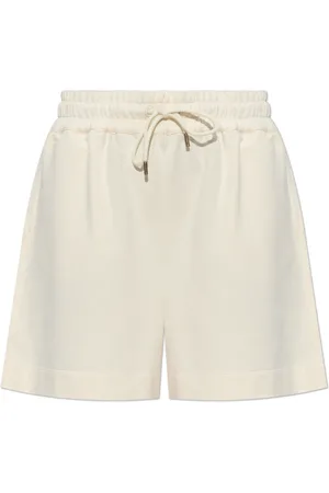 Moncler Shorts, Dame, , M, Bomuld, Cotton Shorts med Logo Patch