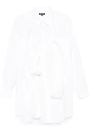 Comme des Garçons Skjorte, Herre, Hvid, M, Bomuld, Bomuld Poplin Afslappet Skjorte