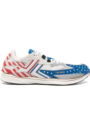 Lanvin Sko, Herre, Flerfarvet, 44 EU, Color-Block Mesh Sneakers