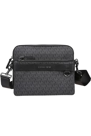 Michael Kors Taske, Herre, Sort, ONE SIZE, Polyester, Hudson Dual Crossbody Bag