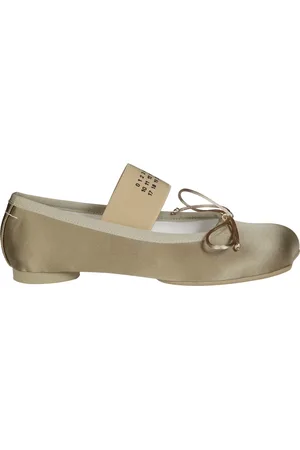 Maison Margiela Sko, Dame, , 36 EU, Uld, Ballerinaer med firkantet snude og sløjfe