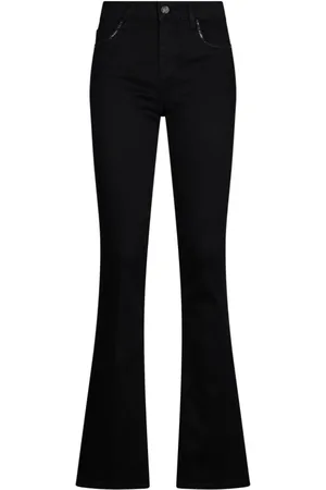 Liu Jo Jeans, Dame, Sort, W29, Bomuld, Slim Flared Jeans