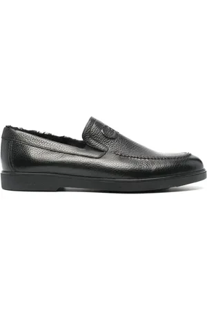Casadei Sko, Herre, Sort, 44 EU, Læder, Cervo Læder Loafers
