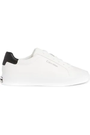 Calvin Klein Sko, Dame, Hvid, 40 EU, Læder, Lace-Up Sneakers