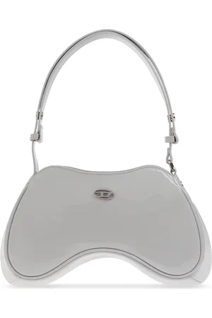 Diesel Taske, Dame, Grå, ONE SIZE, Uld, Play Skuldertaske Crossbody