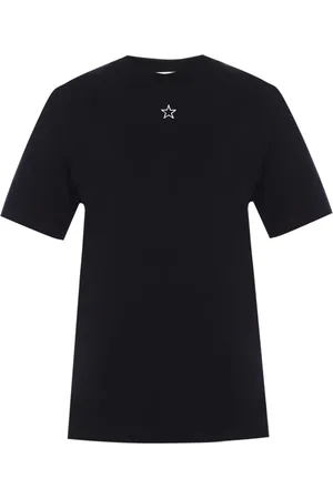 Stella McCartney Top, Dame, Sort, XS, Bomuld, Mini Star T-Shirt