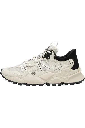 Flower Mountain Sko, unisex, Hvid, 45 EU, Suede, Suede og tekniske stof sneakers