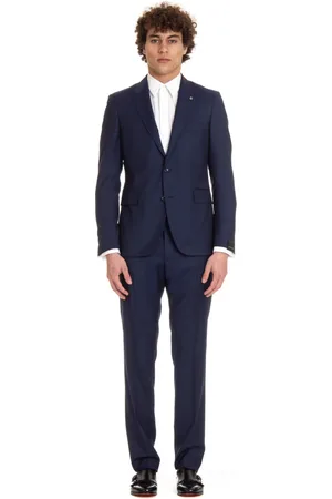 TAGLIATORE Jakkesæt, Herre, Blå, 4XL, Uld, Single Breasted Suit Set