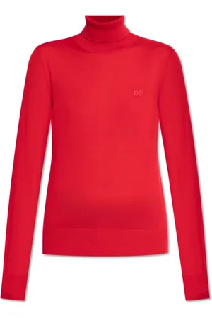 Dsquared2 Strik, Dame, Rød, 2XS, Uld, Uldent turtleneck