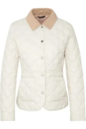 Barbour Jakke, Dame, Hvid, L, Uld, Klassiske Jakker til Stilfulde Outfits