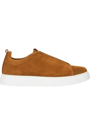Roberto Cavalli Sko, Herre, Brun, 39 EU, Læder, Leather Sneaker